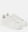 Dolce & Gabbana Women Portofino Low-top Leather Sneakers With Lateral Monogram In White