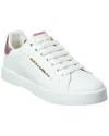 Dolce & Gabbana Portofino Lettering Leather Sneake