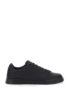 Dolce & Gabbana Portofino Light Black Sneakers With Logo Patch On The Tongue And Tonal Logo Lettering On The Heel In In Black