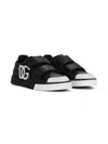 Dolce & Gabbana Logo-patch Low-top Sneakers In Black