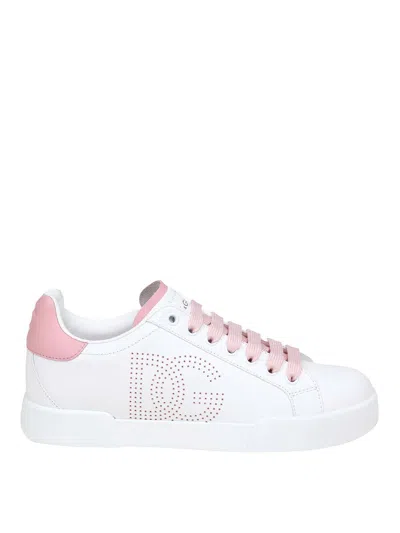 DOLCE & GABBANA PORTOFINO LIGHT LEATHER SNEAKERS