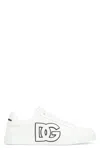 Dolce & Gabbana Canvas Sneakers With Round Toe And Rubber Sole In White