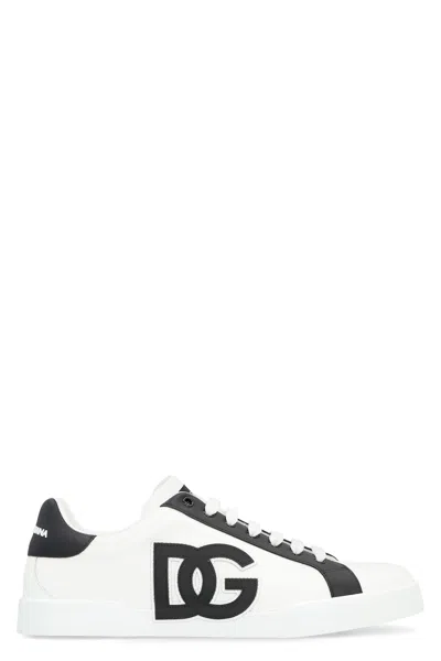 Dolce & Gabbana Portofino Light Low-top Sneakers In Black