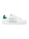 Dolce & Gabbana Portofino Leather Low-top Sneakers In White Emerald