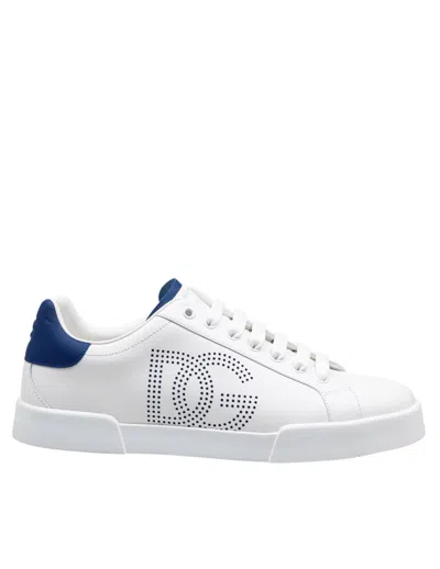 DOLCE & GABBANA DOLCE & GABBANA PORTOFINO LIGHT SNEAKERS IN WHITE