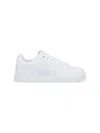 Dolce & Gabbana Women Portofino Low-top Leather Sneakers With Lateral Monogram In White