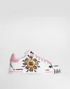 Dolce & Gabbana Portofino Light Strobel Nappa Calfskin Sneakers In Multi