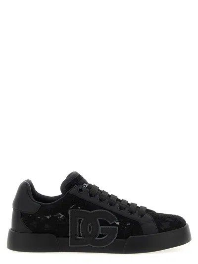 Dolce & Gabbana 'portofino Light Strobel' Sneakers In Black