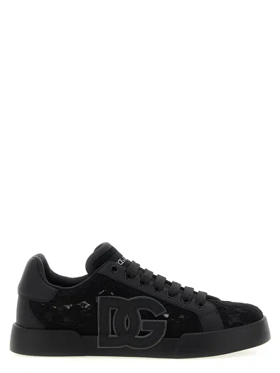 Dolce & Gabbana Portofino Light Strobel Sneakers Black