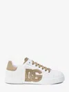 Dolce & Gabbana Portofino Light Strobel Leather Low-top Sneakers In White