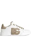Dolce & Gabbana Port.light Strobel Sneakers In White