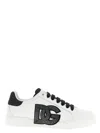 Dolce & Gabbana Calfskin Portofino Light Strobel Sneakers In White