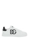 Dolce & Gabbana Dg Logo Patch Leather Sneaker In Multicolor