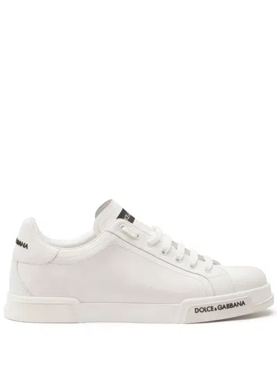 DOLCE & GABBANA PORTOFINO LOGO-DETAIL SNEAKERS