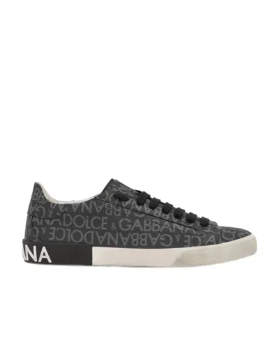 DOLCE & GABBANA DOLCE  GABBANA PORTOFINO LOW-TOP SNEAKERS