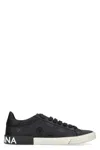 Dolce & Gabbana Low-top Sneakers Vintage Effect In Black