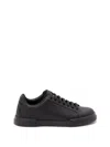 Dolce & Gabbana Portofino Light Black Sneakers With Logo Patch On The Tongue And Tonal Logo Lettering On The Heel In In Black