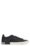Dolce & Gabbana Low-top Sneakers Vintage Effect In Black