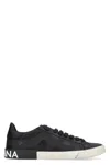 Dolce & Gabbana Low-top Sneakers Vintage Effect In Black