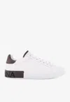 Dolce & Gabbana Leather-paneled Sneakers In White