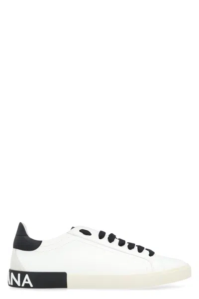 Dolce & Gabbana Portofino Low-top Sneakers In White