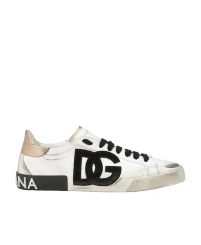 DOLCE & GABBANA DOLCE  GABBANA PORTOFINO LACE-UP SNEAKERS