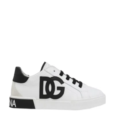 DOLCE & GABBANA DOLCE  GABBANA KIDS PORTOFINO LACE-UP SNEAKERS