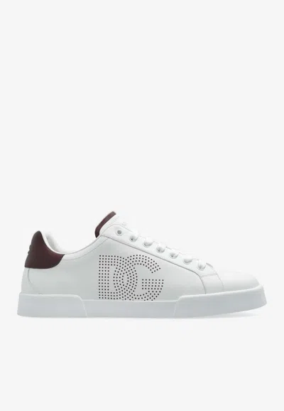 Dolce & Gabbana Portofino Low-top Sneakers In White