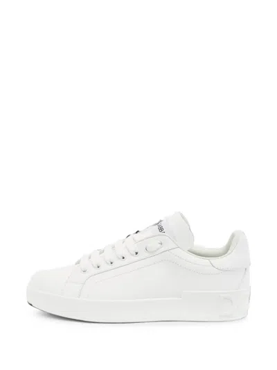 Pre-owned Dolce & Gabbana Portofino Low-top Sneakers In White