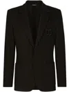 Dolce & Gabbana Single-breasted Pinstripe Blazer In Black
