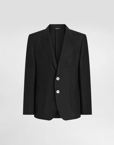 DOLCE & GABBANA PORTOFINO SINGLE-BREASTED LINEN JACKET