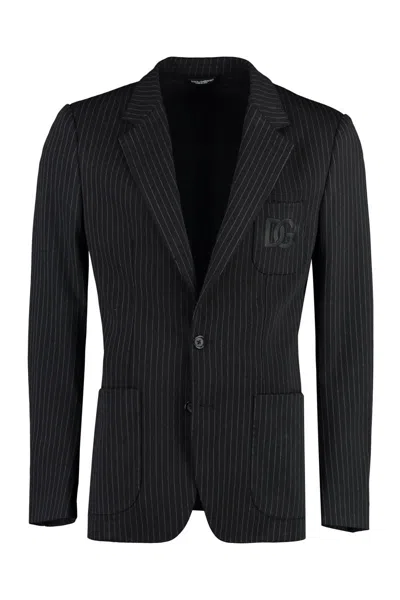 Dolce & Gabbana Portofino Single-breasted Two-button Jacket In Black