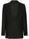 Dolce & Gabbana One-button Tailored Blazer In Black