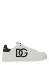 Dolce & Gabbana Dg Logo Patch Leather Sneaker