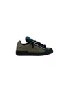 Dolce & Gabbana Denim Patchwork Portofino Sneakers In Blue