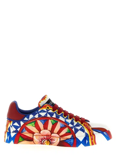 Dolce & Gabbana Portofino Sneaker In Multi