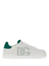 Dolce & Gabbana Portofino Leather Low-top Sneakers In White