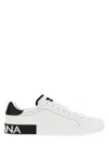 Dolce & Gabbana Portofino Sneaker In Calfskin In White