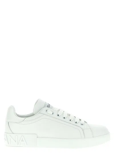 Dolce & Gabbana Portofino Sneaker In White