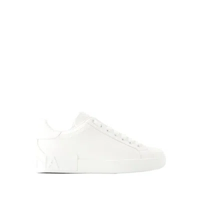 Dolce & Gabbana Portofino Sneakers - Leather - White