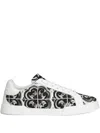 Dolce & Gabbana Majolica-print Portofino Light Strobel Sneaker In White