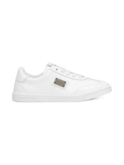 Dolce & Gabbana Kids' Portofino Sneakers In White