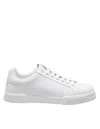 Dolce & Gabbana Portofino Sneakers In Nappa Color White In White