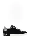 Dolce & Gabbana Portofino Sneakers In Black