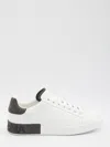 Dolce & Gabbana Sneakers From The Portofino Line In Calfskin In White