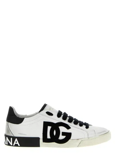 Dolce & Gabbana Portofino Sneakers In White