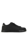 Dolce & Gabbana 'portofino' Black Low Top Sneakers With Logo Patch On The Tongue And Logo Lettering On The Side