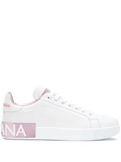 Dolce & Gabbana Portofino Sneakers In White