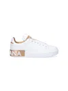 Dolce & Gabbana Women White Nappa Leather Portofino Sneakers