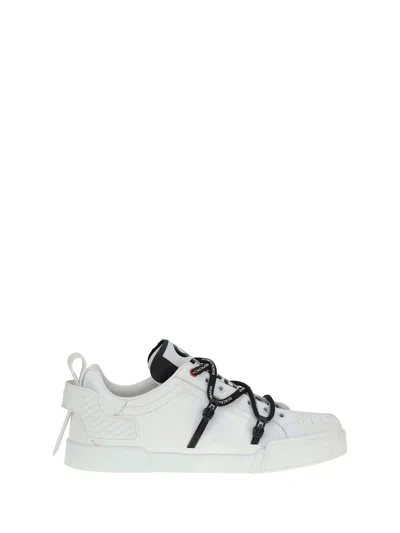 Dolce & Gabbana Portofino Sneakers In White